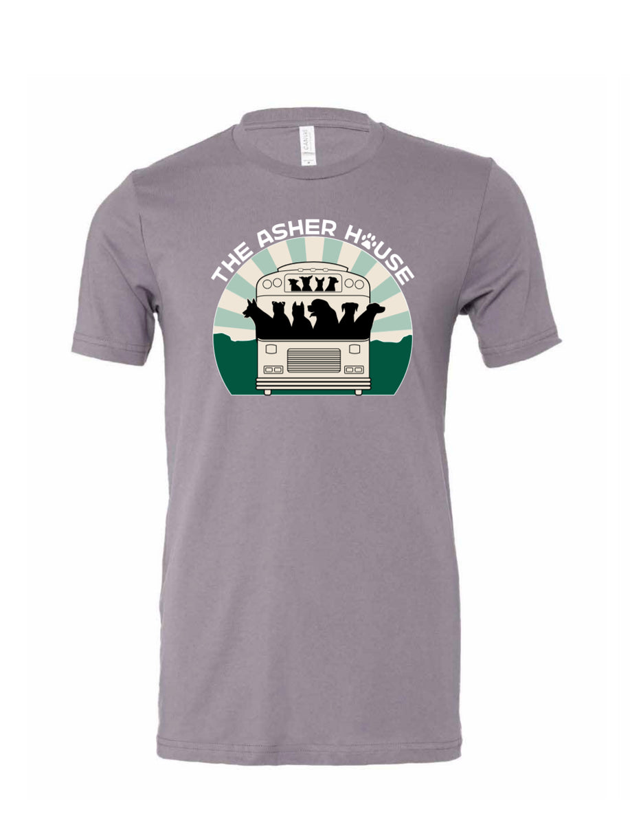 The Asher House Unisex Bus Graphic TShirt 7 Colors