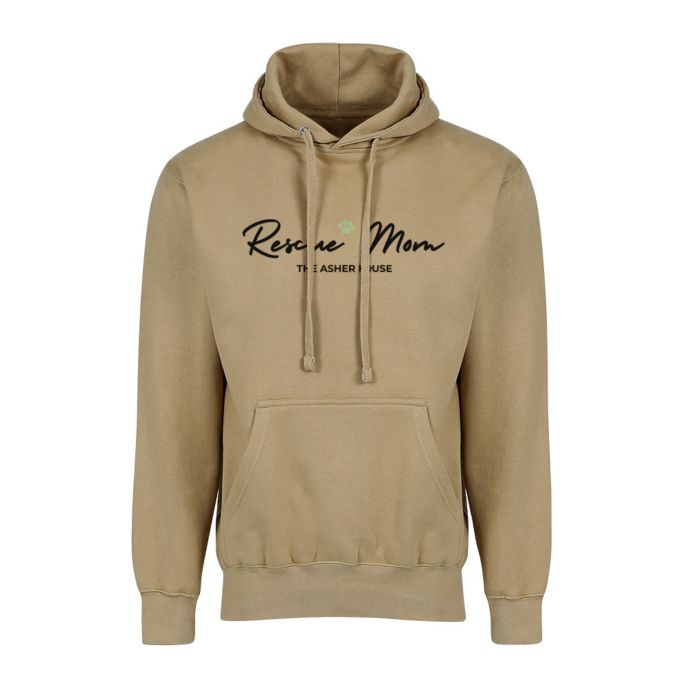 New! Rescue Mom Cursive Graphic Hoodie- Up to 5XL
