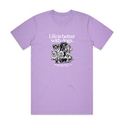 New! PawsitiviTEES T-Shirt: Life is better with dogs Up to 3XL