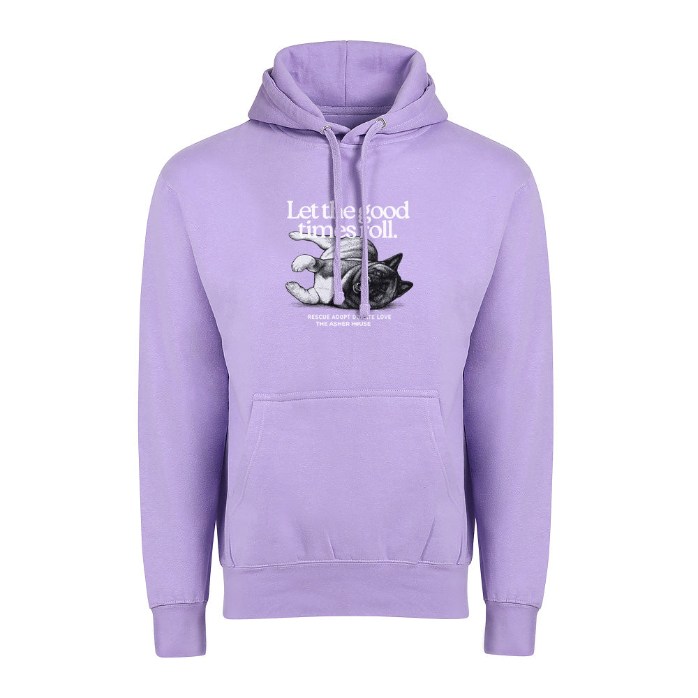 New! PawsitiviTEES Let The Good Times Roll Hoodie- Up to 5XL