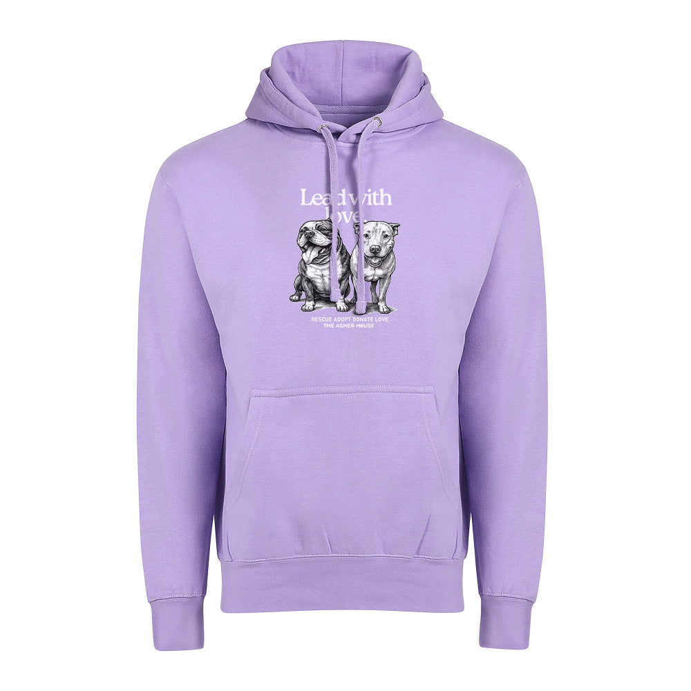 New! PawsitiviTEES Lead with love Hoodie- Up to 5XL