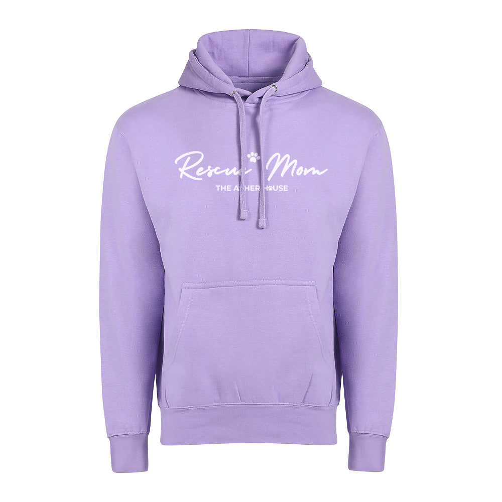New! Rescue Mom Cursive Graphic Hoodie- Up to 5XL