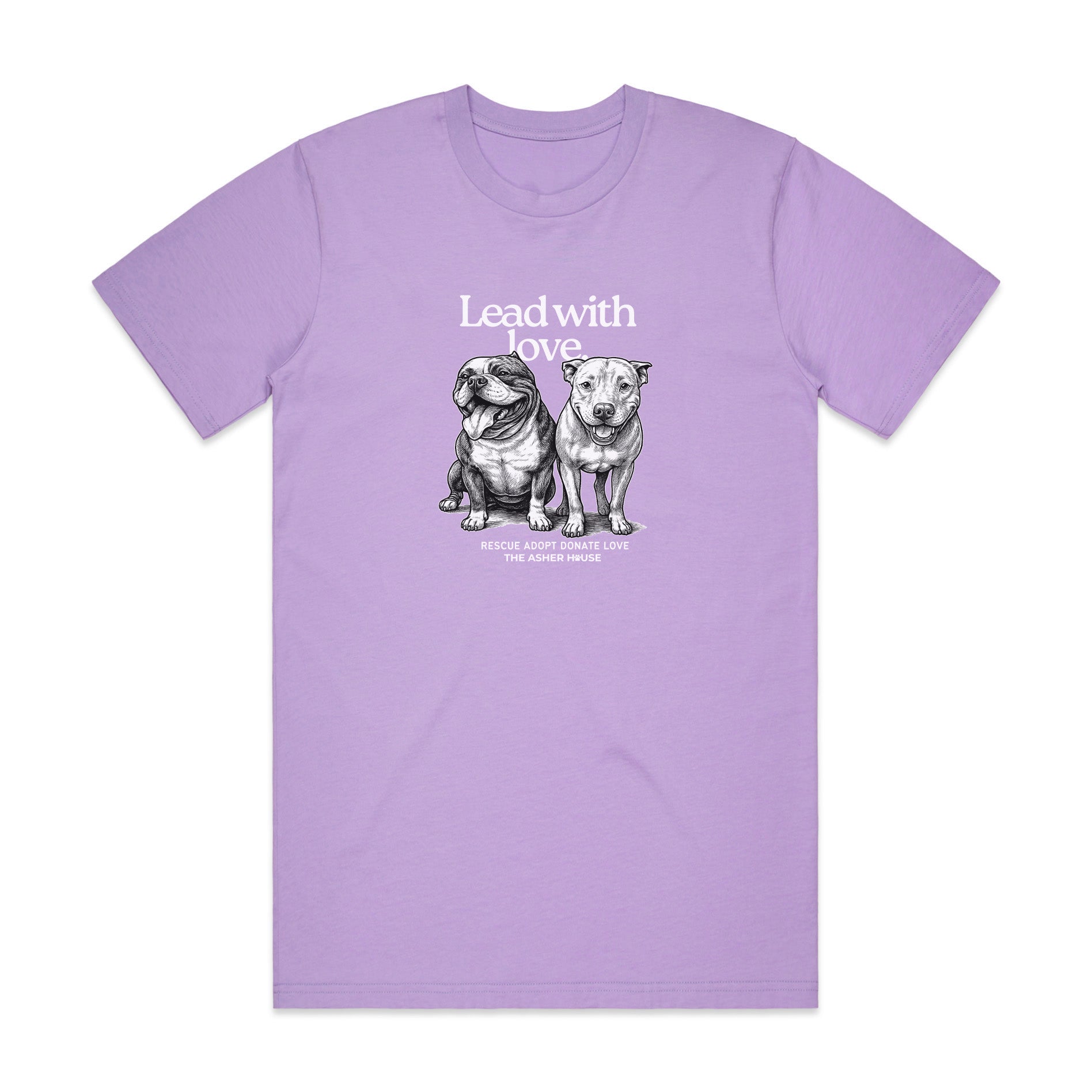New! PawsitiviTEES T-Shirt: Lead with love Up to 3XL