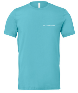 The Asher House Unisex Left Chest Text Logo T-Shirt - 4 Colors