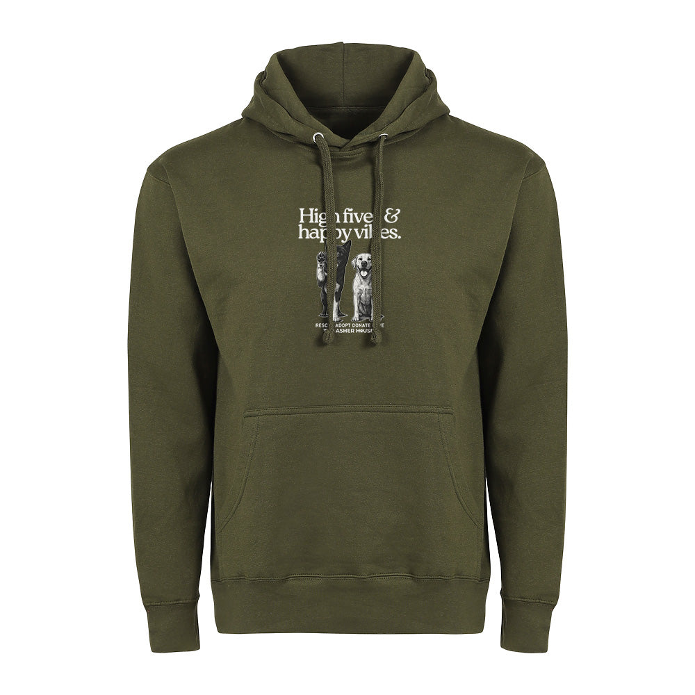 New! PawsitiviTEES High Fives Hoodie- Up to 5XL