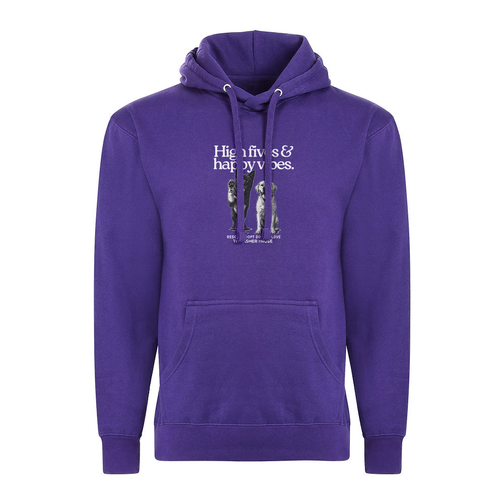 New! PawsitiviTEES High Fives Hoodie- Up to 5XL