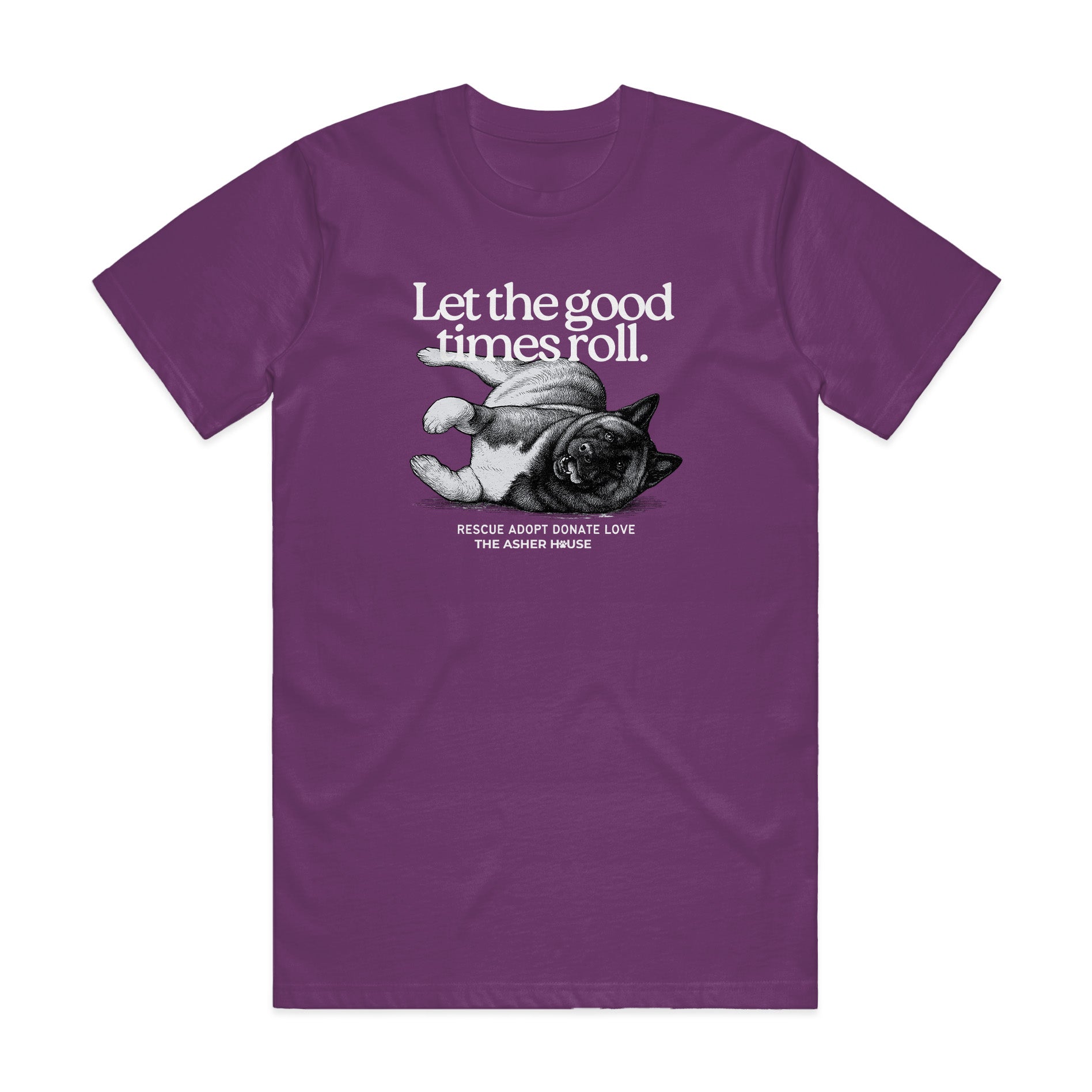 New! PawsitiviTEES T-Shirt: Let The Good Times Roll