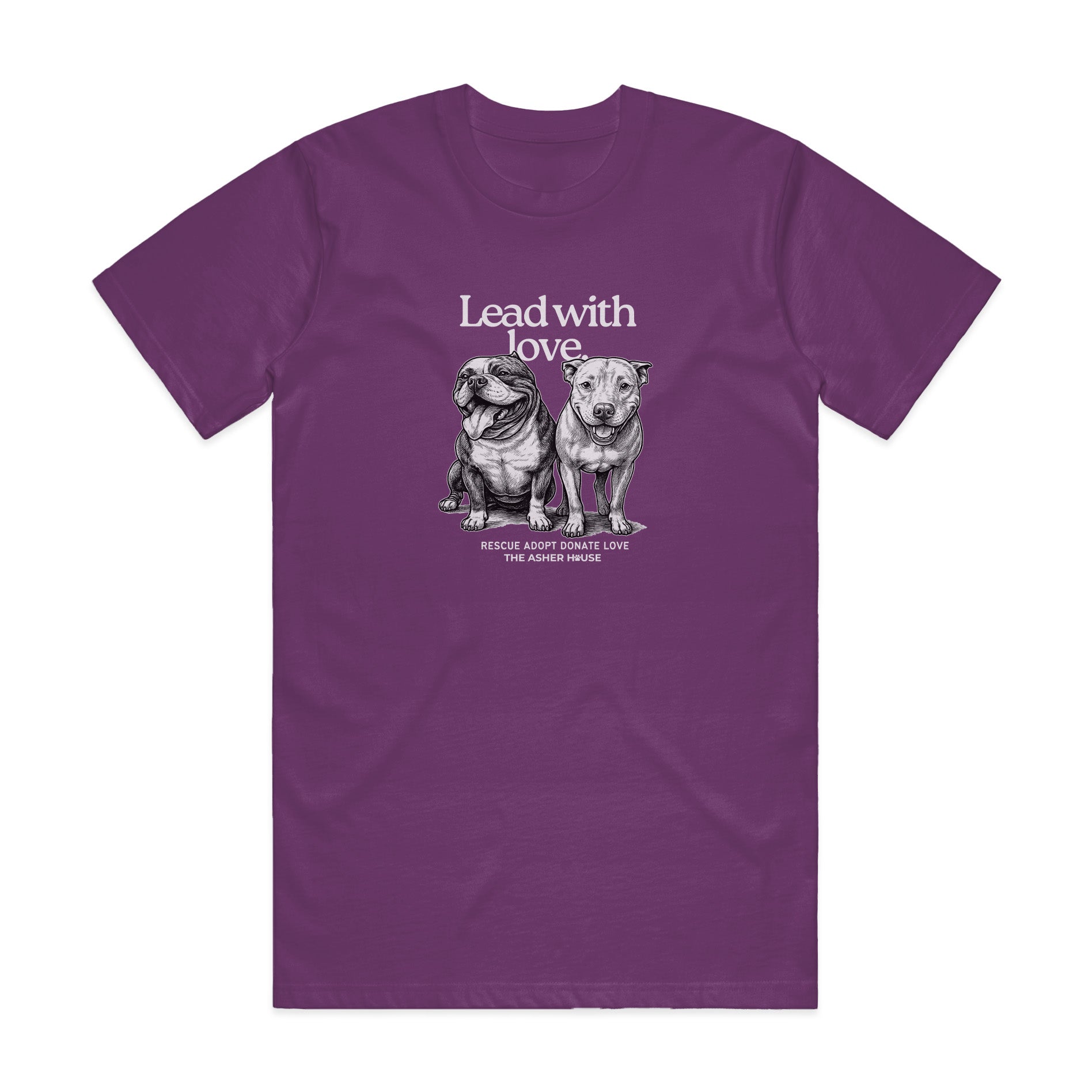 New! PawsitiviTEES T-Shirt: Lead with love Up to 3XL