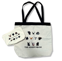 The Asher House Canvas Tote and Bag Set