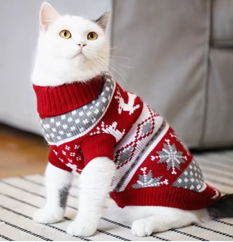 New! Cozy Holiday Pet Sweaters