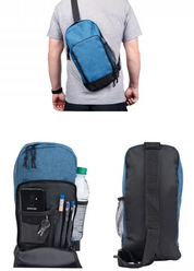 New! Gray Bus Logo Sling Backpack