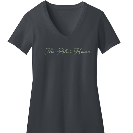 Cursive V-Neck- New Colors!