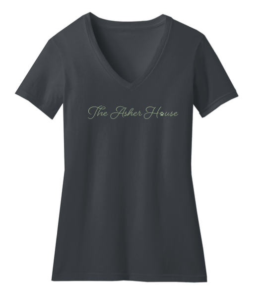 Cursive V-Neck- New Colors!