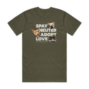 NEW COLORS! "Spay, Neuter, Adopt, Love" Unisex T-Shirt