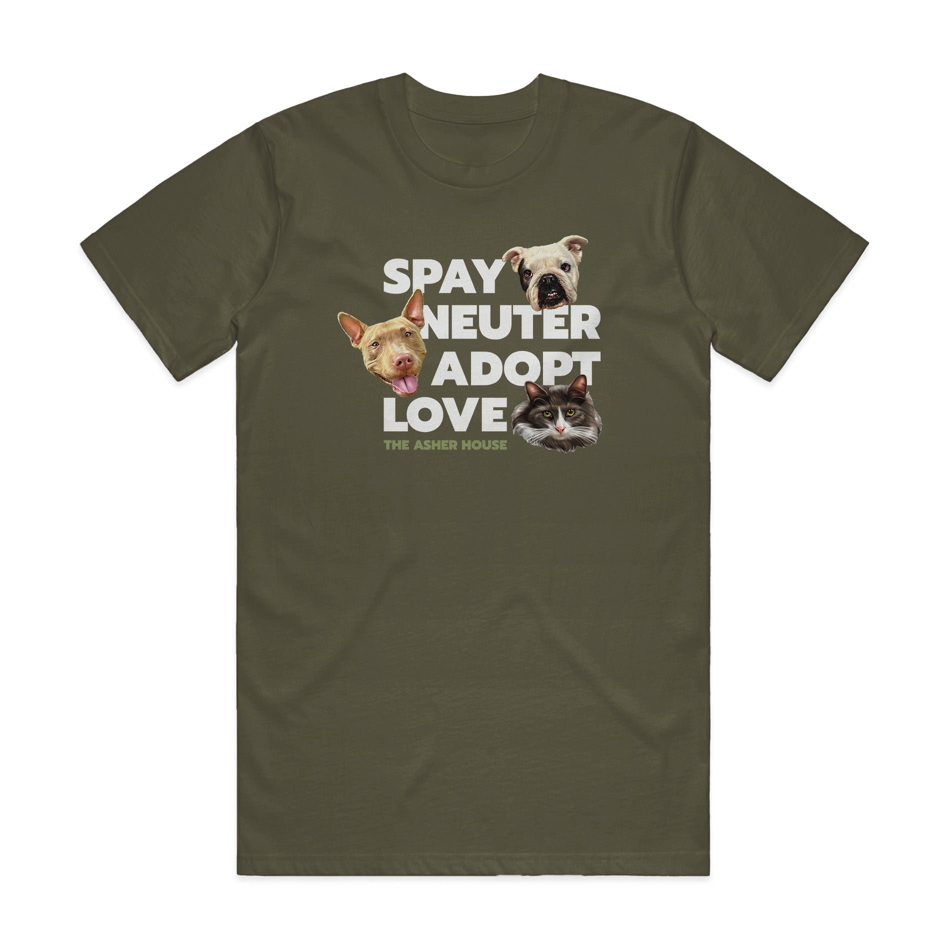 NEW COLORS! "Spay, Neuter, Adopt, Love" Unisex T-Shirt