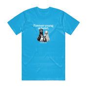 New! PawsitiviTEES T-Shirt: Forever Young at Heart- Up to 3XL
