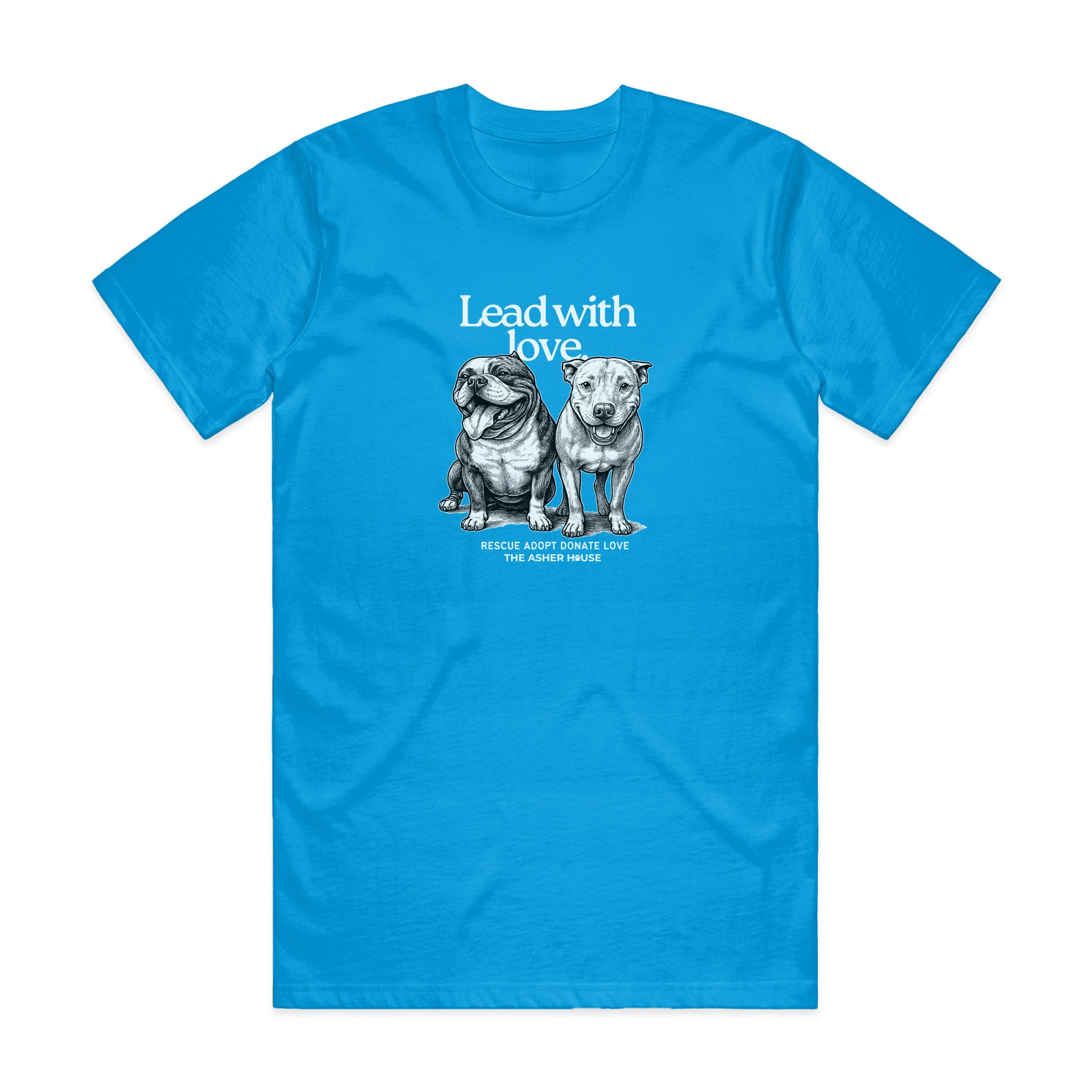 New! PawsitiviTEES T-Shirt: Lead with love Up to 3XL