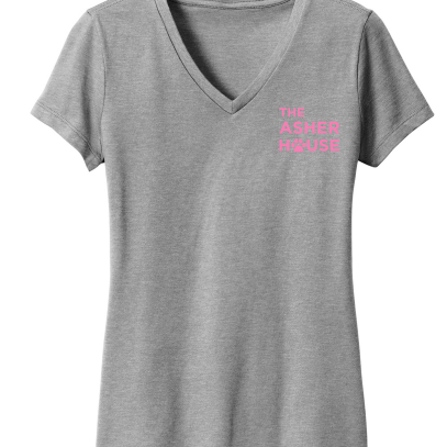 Women's V-Neck T-Shirt Left Chest Logo