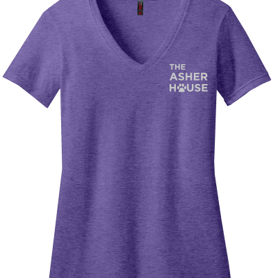 Women's V-Neck T-Shirt Left Chest Logo