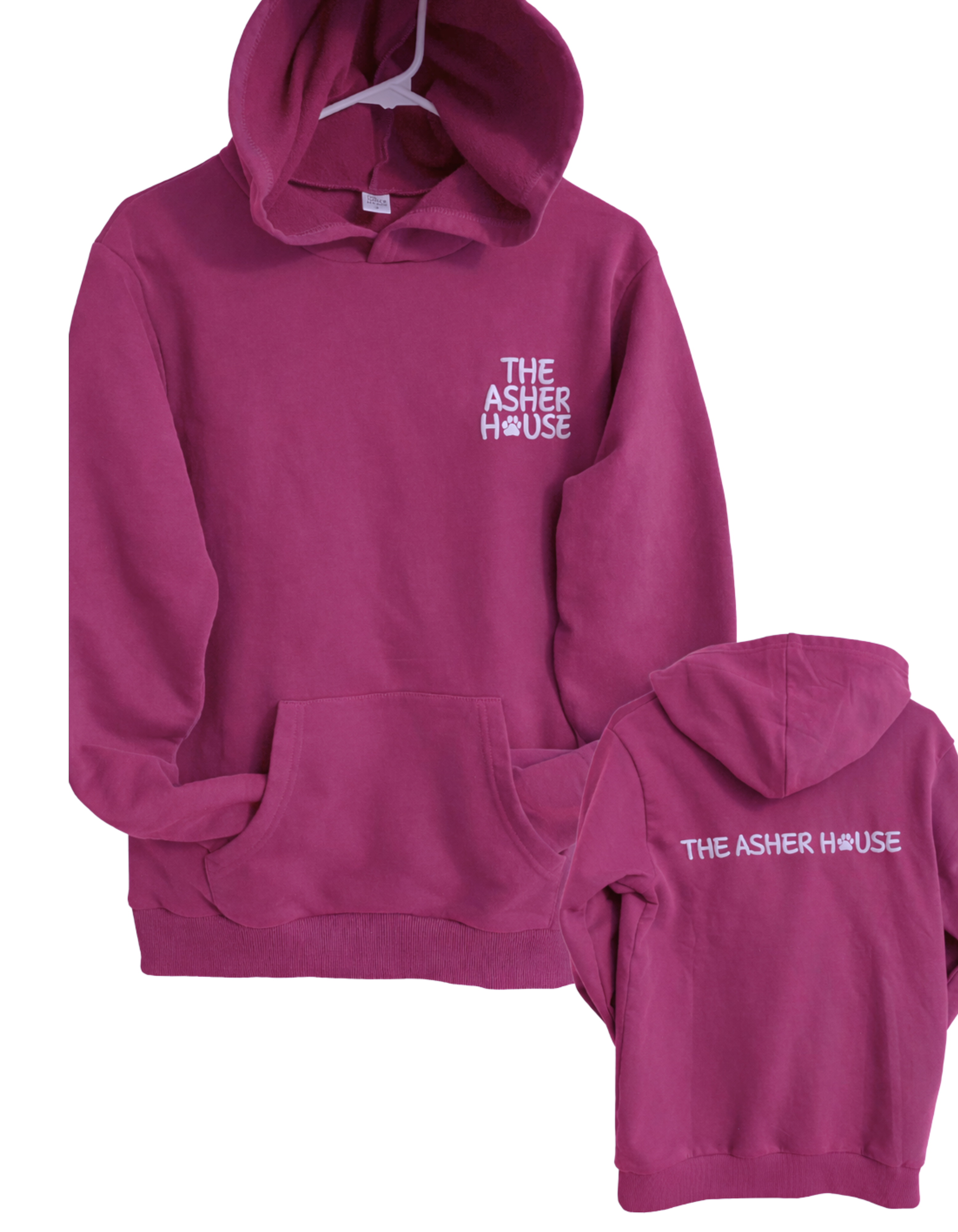 Puff Print Fleece Lined Hoodie-up to 3XL