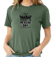 Today Is Rescue Day Bus Graphic T-Shirt- Up to 4XL