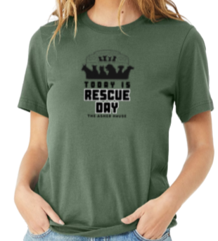 Today Is Rescue Day Bus Graphic T-Shirt- Up to 4XL