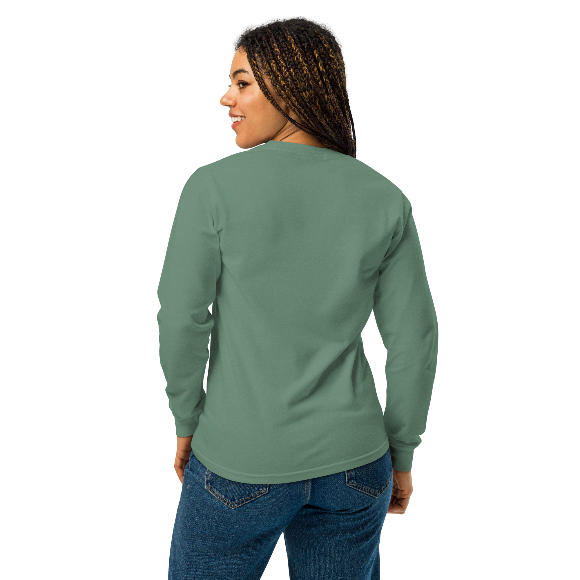New! Cursive Logo Heavyweight Long-sleeve T-shirt- Up to 3XL