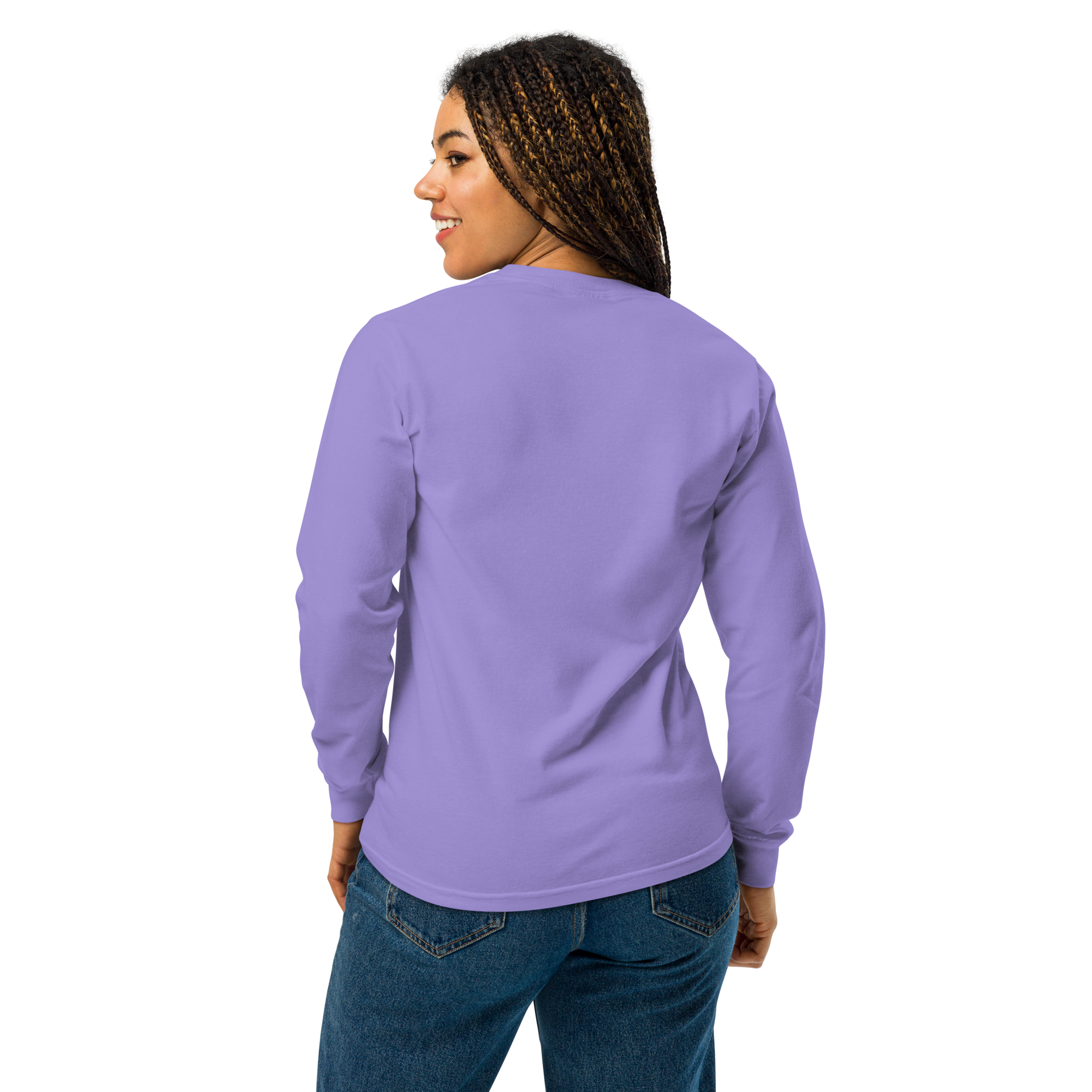 New! Cursive Logo Heavyweight Long-sleeve T-shirt- Up to 3XL