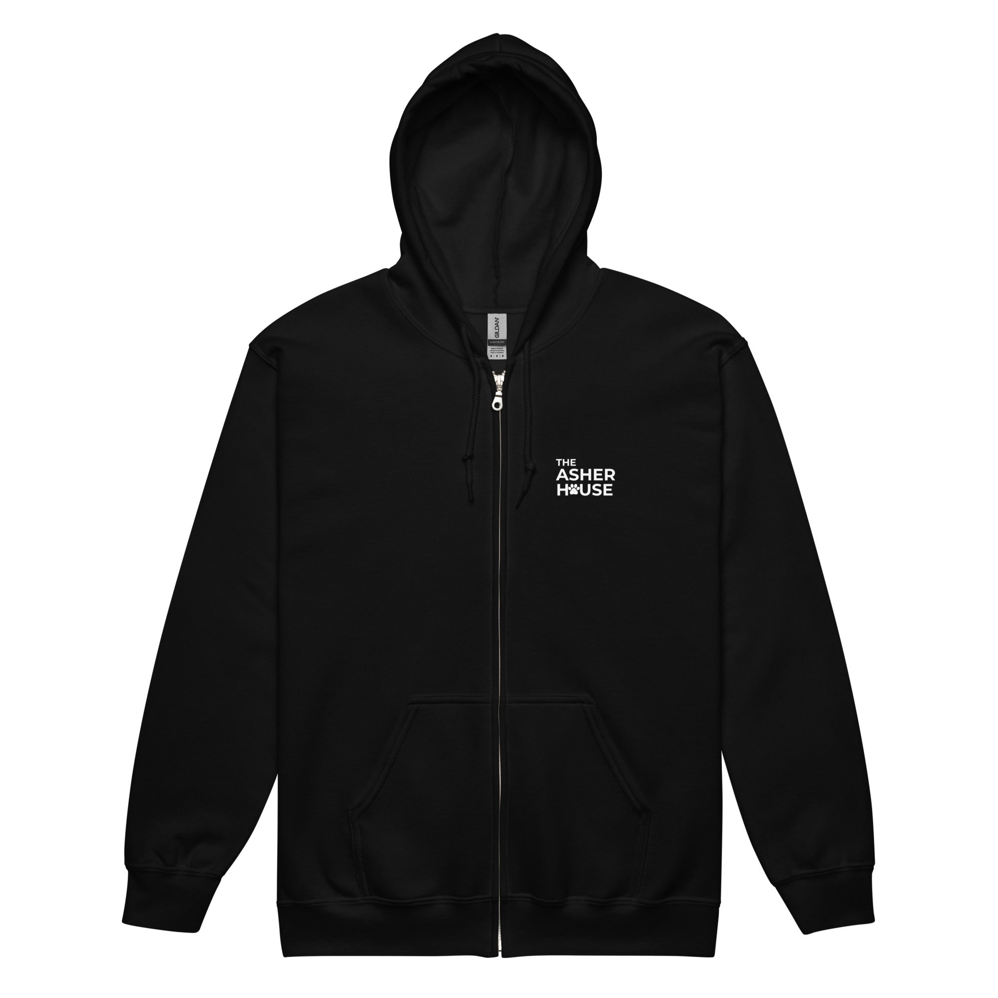 New! Classic Logo Unisex Zip Hoodie- Up to 5XL – The Asher House