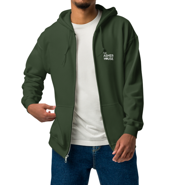 New! Classic Logo Unisex Zip Hoodie- Up to 5XL