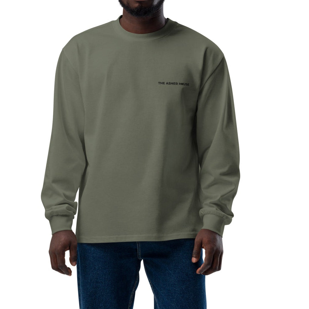 New! Premium Embroidered Classic Logo Heavyweight Long Sleeve