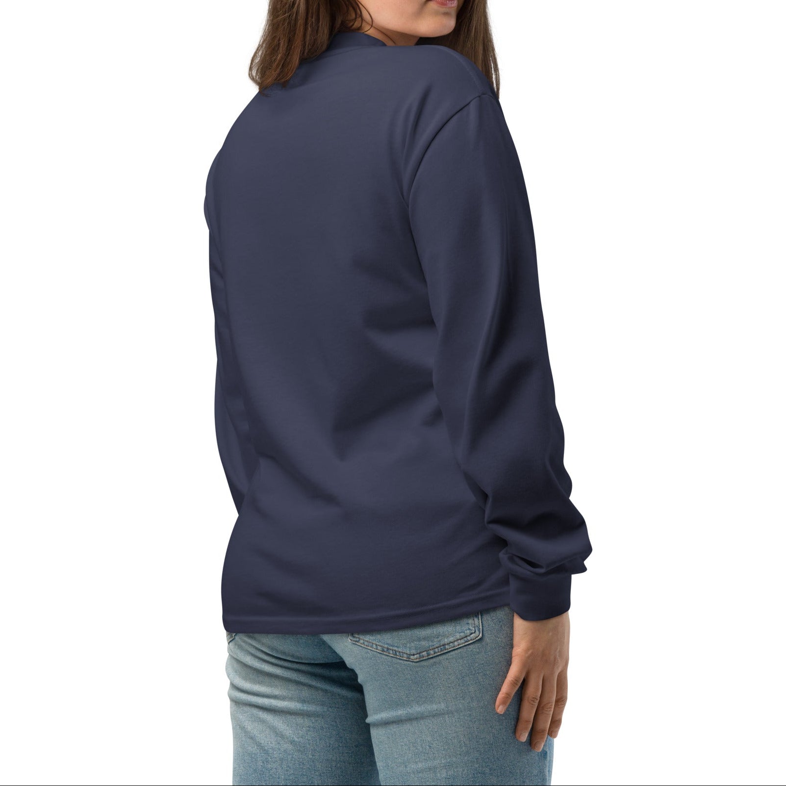 New! Premium Embroidered Classic Logo Heavyweight Long Sleeve