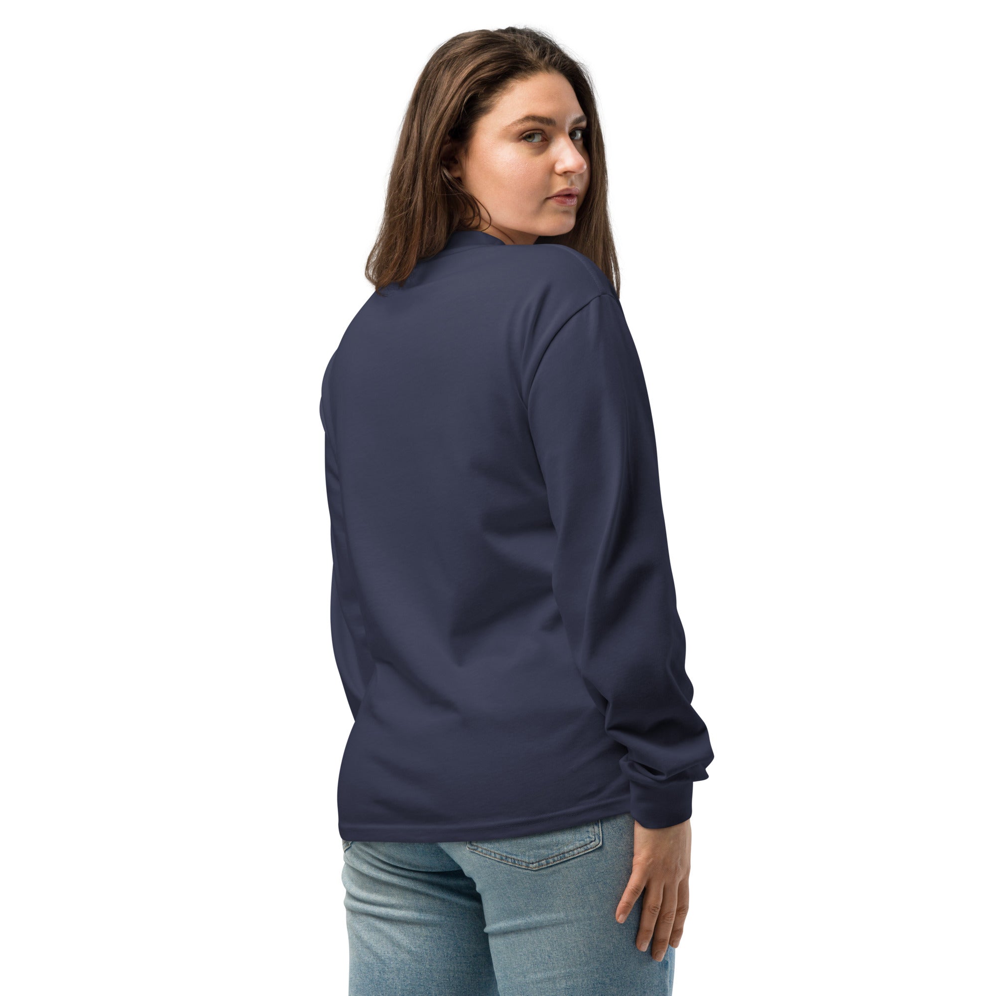 New! Premium Embroidered Classic Logo Heavyweight Long Sleeve