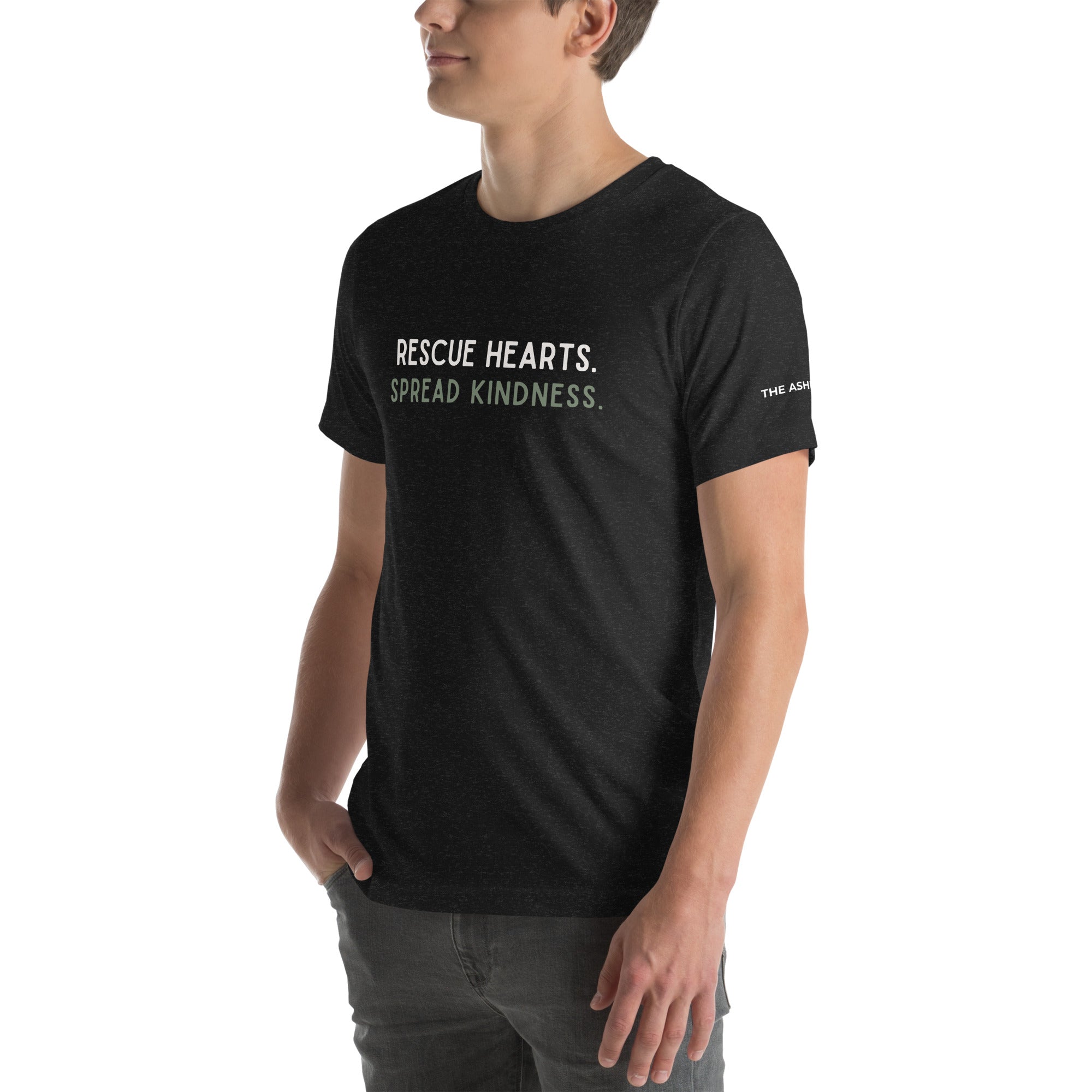 トップス annaaaderes secret heart shirt New! Rescue Hearts. Spread Kindness. Unisex T-Shirt- Up To 4XL