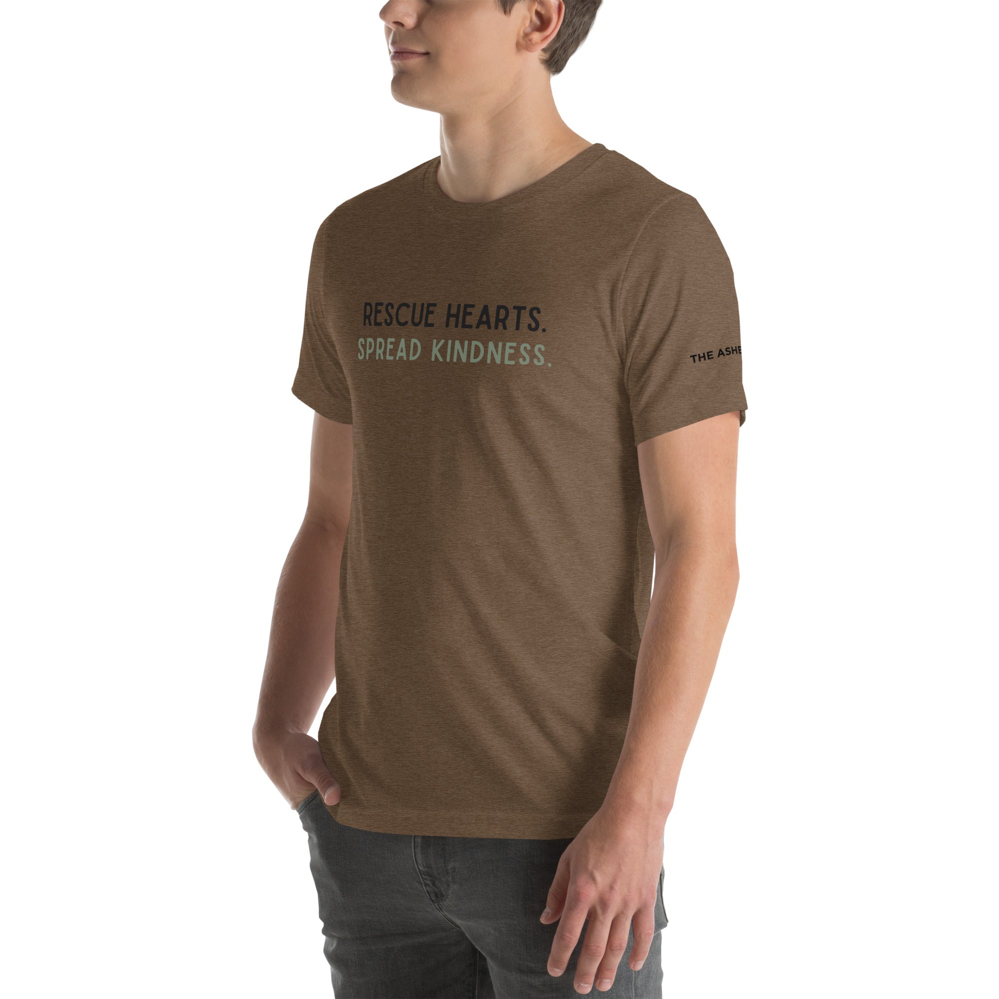 New! Rescue Hearts. Spread Kindness. Unisex T-Shirt- Up To 4XL