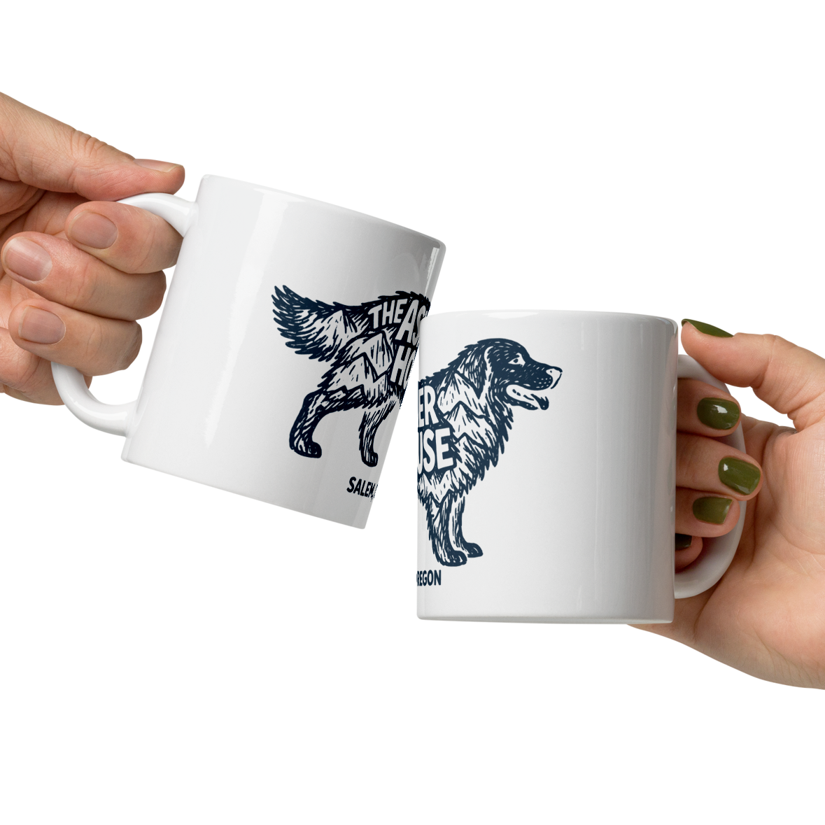 New! Dog Badge Logo White Glossy Mug 11oz - 20oz