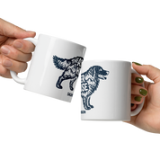 New! Dog Badge Logo White Glossy Mug 11oz - 20oz