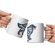 New! Dog Badge Logo White Glossy Mug 11oz - 20oz