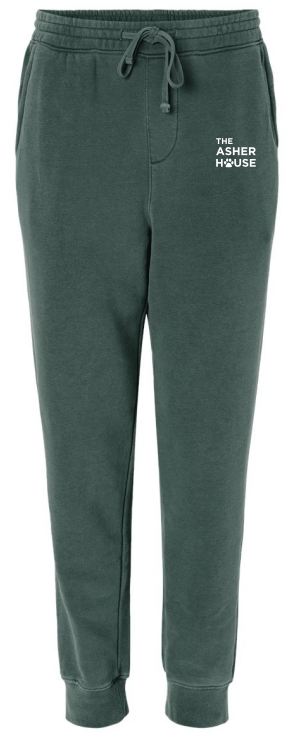 The Asher House Unisex Jogger Logo on Front Left Pocket- 8 Colors