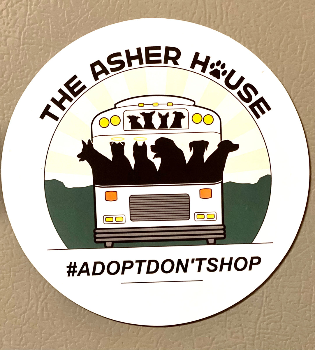 The Asher House Indoor/Outdoor Bus Logo