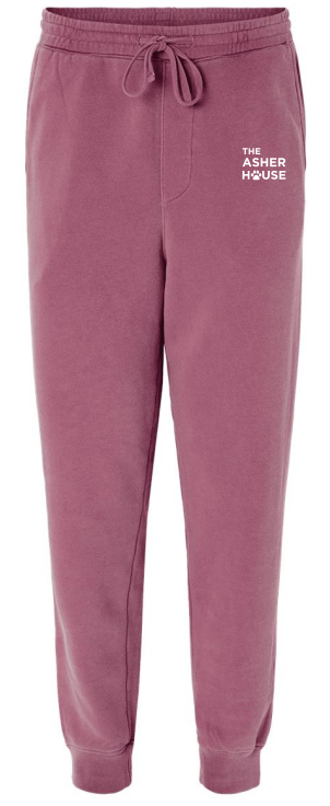The Asher House Unisex Jogger Logo on Front Left Pocket- 8 Colors