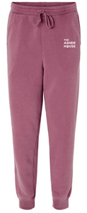 The Asher House Unisex Jogger Logo on Front Left Pocket- 8 Colors
